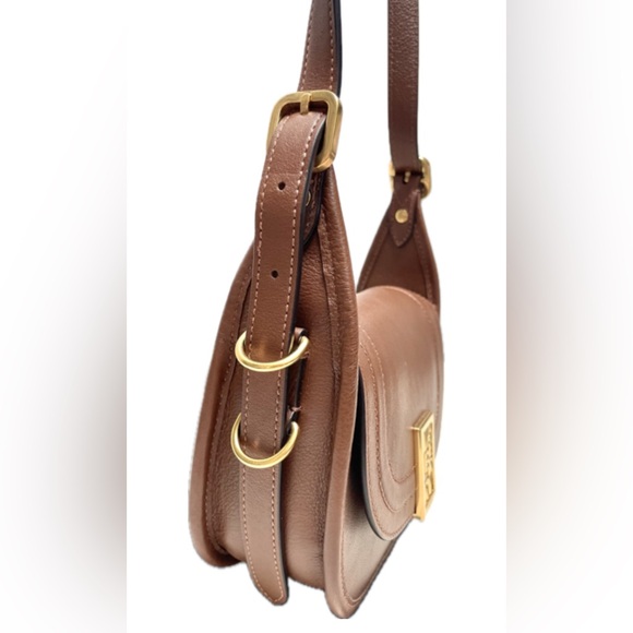 Mulberry mini Sadie Satchel in Silky Calf color Tan. - Picture 4 of 14
